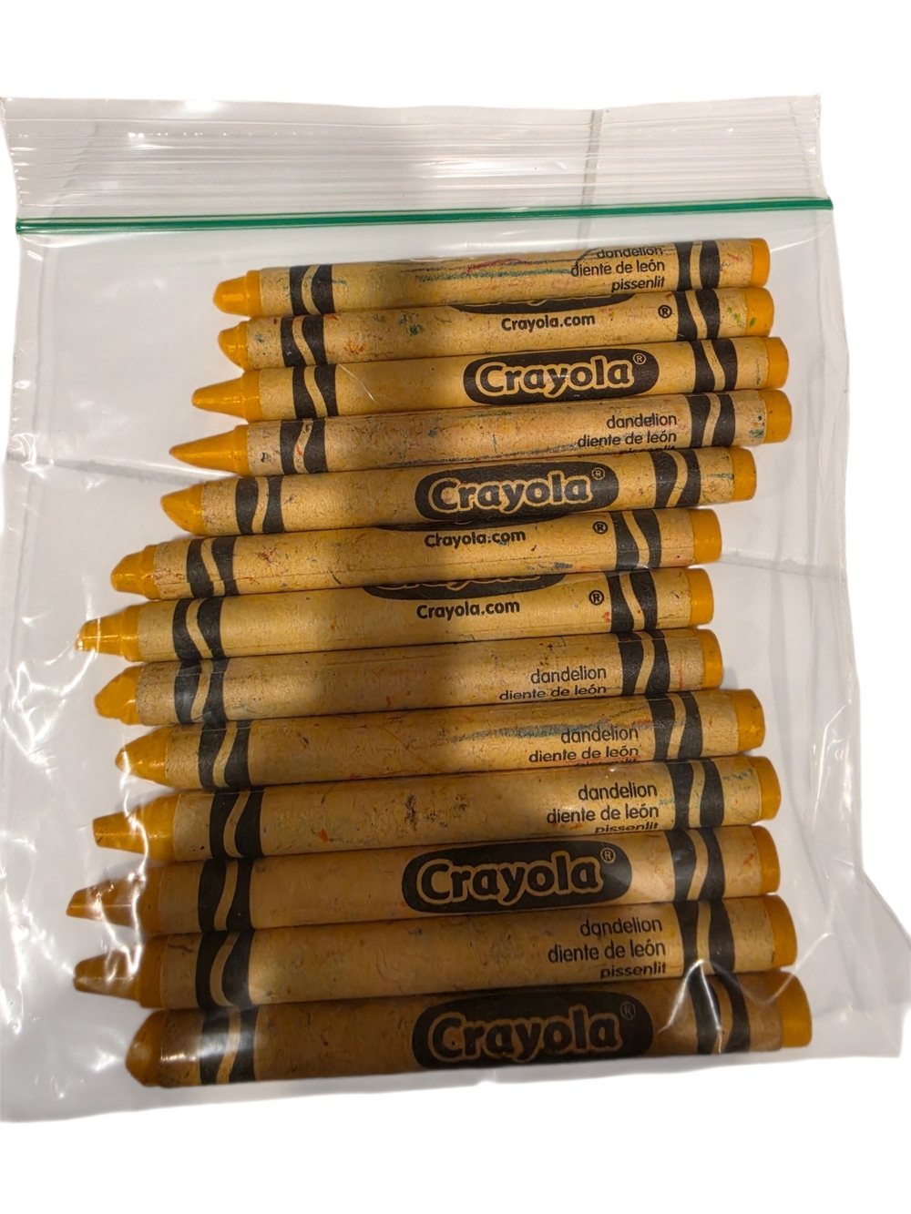 Lot of 13 Retired Crayola Dandelion Crayons Rare Yellow Bulk Replacement Color